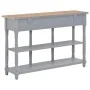 Mesa consola de MDF gris 120x30x76 cm de , Mesas auxiliares - Ref: Foro24-280017, Precio: 153,27 €, Descuento: %