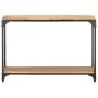 Solid acacia wood console table 110x30x75 cm by , Side tables - Ref: Foro24-320261, Price: 126,87 €, Discount: %