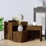 Stackable tables 3 pieces plywood smoked oak by , Side tables - Ref: Foro24-815225, Price: 59,63 €, Discount: %