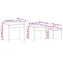 Stapelbare Tische, 3-teilig, Eichenfurnierholz, geräuchert. von , Seitentische - Ref: Foro24-815225, Preis: 59,63 €, Rabatt: %