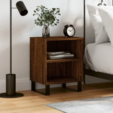 Mesita de noche madera de ingeniería roble marrón 40x30x50 cm de , Mesitas de noche - Ref: Foro24-826810, Precio: 38,32 €, De...