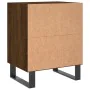 Engineered wood brown oak bedside table 40x30x50 cm by , Nightstands - Ref: Foro24-826810, Price: 38,32 €, Discount: %