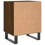 Mesita de noche madera de ingeniería roble marrón 40x30x50 cm de , Mesitas de noche - Ref: Foro24-826810, Precio: 38,32 €, De...