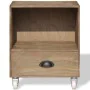 Brown bedside table, 2 units, solid wood by , Nightstands - Ref: Foro24-243162, Price: 109,72 €, Discount: %