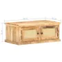 Mesa de centro madera maciza de mango caña natural 90x50x35 cm de , Mesas de centro - Ref: Foro24-289089, Precio: 220,67 €, D...