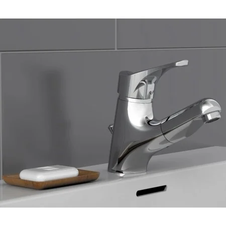 SCHÜTTE Grifo mezclador de lavabo con ducha extraíble ATTICA cromado de , Grifos - Ref: Foro24-434557, Precio: 92,15 €, Descu...