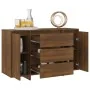 Aparador con 3 cajones marrón roble 120x41x75 cm de , Aparadores - Ref: Foro24-813064, Precio: 151,94 €, Descuento: %