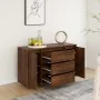 Aparador con 3 cajones marrón roble 120x41x75 cm de , Aparadores - Ref: Foro24-813064, Precio: 151,94 €, Descuento: %