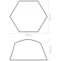 Carpa para piscina de tela amarilla 500x433x250 cm de , Accesorios para piscinas y spa - Ref: Foro24-93042, Precio: 122,13 €,...