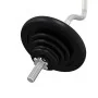 Juego de barra con discos 30 kg hierro fundido y acero cromado de , Peso libre - Ref: Foro24-93629, Precio: 120,56 €, Descuen...