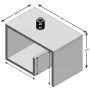 FMD Mesa de centro 2 en 1 blanca 59,1x35,8x37,8 cm de , Mesas de centro - Ref: Foro24-428763, Precio: 85,46 €, Descuento: %