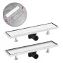 Shower drain with 2-in-1 stainless steel cover 53x14 cm by , Drains - Ref: Foro24-146006, Price: 46,59 €, Discount: %