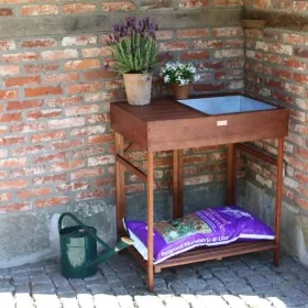 Esschert Design Mesa para macetas de madera dura GT35 de , Mesas de jardinería - Ref: Foro24-404639, Precio: 254,21 €, Descue...