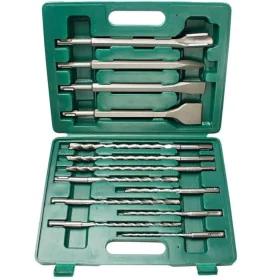 Brüder Mannesmann Set brocas de taladro y cincel SDS-Plus 12588 13 uds de , Brocas de taladro y cabezales de destornillador -...