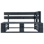 Corner garden sofa made of black impregnated pine wood pallets by , Modular outdoor sofas - Ref: Foro24-3066586, Price: 122,6...