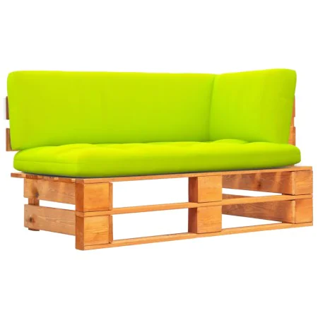 Ecksofa aus imprägniertem Kiefernholz in Honigbraun für den Garten. von , Modulare Sofas für den Außenbereich - Ref: Foro24-3...