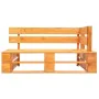 Ecksofa aus imprägniertem Kiefernholz in Honigbraun für den Garten. von , Modulare Sofas für den Außenbereich - Ref: Foro24-3...