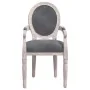 Silla de comedor terciopelo gris oscuro 54x56x96,5 de , Sillas de comedor - Ref: Foro24-344484, Precio: 180,65 €, Descuento: %