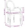 Silla de comedor terciopelo gris oscuro 54x56x96,5 de , Sillas de comedor - Ref: Foro24-344484, Precio: 180,65 €, Descuento: %