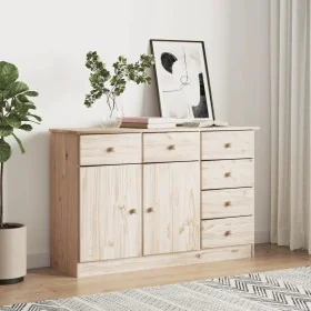 Aparador ALTA madera maciza de pino 112x35x73 cm de , Aparadores - Ref: Foro24-353939, Precio: 173,90 €, Descuento: %