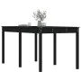 Mesa de jardín madera maciza pino negro 159,5x82,5x76 cm de , Mesas de jardín - Ref: Foro24-823980, Precio: 148,30 €, Descuen...