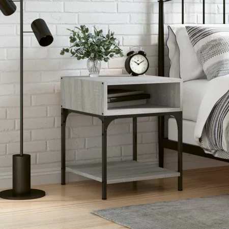 Bedside table made of gray Sonoma engineered wood, 40x41x50 cm. by , Nightstands - Ref: Foro24-825879, Price: 32,31 €, Discou...