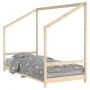 Estructura de cama para niños madera maciza de pino 90x200 cm de , Cunas y camas para niños - Ref: Foro24-835703, Precio: 119...