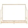 Estructura de cama para niños madera maciza de pino 90x200 cm de , Cunas y camas para niños - Ref: Foro24-835703, Precio: 119...