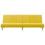 Sofá cama de tela amarillo claro de , Sofás - Ref: Foro24-351885, Precio: 225,48 €, Descuento: %