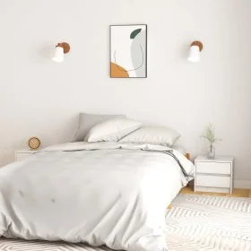 Mesitas de noche 2 uds madera maciza pino blanco 40x30,5x35,5cm de , Mesitas de noche - Ref: Foro24-808076, Precio: 86,35 €, ...