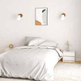 Nachttische, 2 Stück Massivholz Kiefer Weiß 40x30,5x35,5cm von , Nachttische - Ref: Foro24-808076, Preis: 86,35 €, Rabatt: %