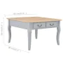 Mesa de centro de madera gris 80x80x50 cm de , Mesas de centro - Ref: Foro24-280062, Precio: 165,04 €, Descuento: %