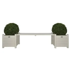 Maceteros blancos con banco, Esschert Design CF33W de , Maceteros y jardineras - Ref: Foro24-404626, Precio: 190,83 €, Descue...