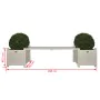 Maceteros blancos con banco, Esschert Design CF33W de , Maceteros y jardineras - Ref: Foro24-404626, Precio: 190,83 €, Descue...