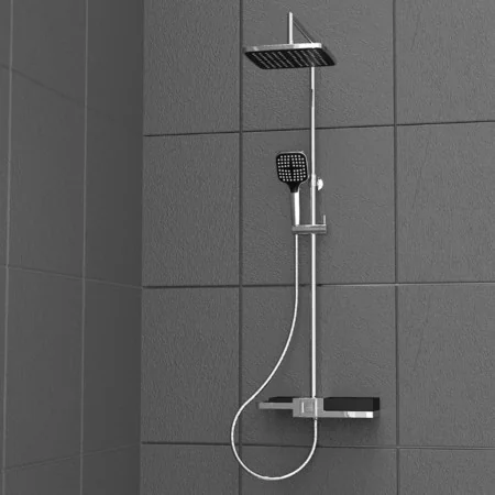 SCHÜTTE Juego de ducha fija BLUEPERL cromado de , Cabezales de ducha - Ref: Foro24-429384, Precio: 162,71 €, Descuento: %