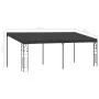 Cenador con montaje en la pared antracita 6x3x2,5 m de , Carpas y cenadores - Ref: Foro24-48002, Precio: 322,90 €, Descuento: %