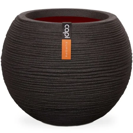 Capi Jarrón Nature Rib redondo negro 62x48 cm KBLR271 de , Maceteros y jardineras - Ref: Foro24-424218, Precio: 203,67 €, Des...