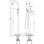 SCHÜTTE Grifo monomando mezclador de ducha CORNWALL cromado de , Grifos - Ref: Foro24-425799, Precio: 334,96 €, Descuento: %