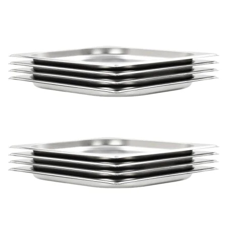 Bandejas Gastronorm 8 unidades GN 1/2 20 mm acero inoxidable de , Cubetas para mesas de vapor - Ref: Foro24-50885, Precio: 37...