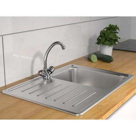 SCHÜTTE Zweigriff-Spültischbatterie PERUZZI Niederdruck verchromt von , Wasserhähne - Ref: Foro24-438728, Preis: 45,83 €, Rab...