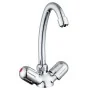 SCHÜTTE Zweigriff-Spültischbatterie PERUZZI Niederdruck verchromt von , Wasserhähne - Ref: Foro24-438728, Preis: 45,83 €, Rab...