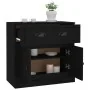 Aparador de madera contrachapada negro 70x35,5x67,5 cm de , Aparadores - Ref: Foro24-816425, Precio: 97,38 €, Descuento: %