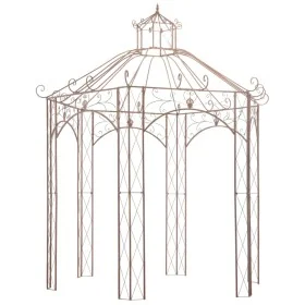 Pérgola de jardín marrón antiguo 3 m hierro de , Carpas y cenadores - Ref: Foro24-45438, Precio: 573,64 €, Descuento: %