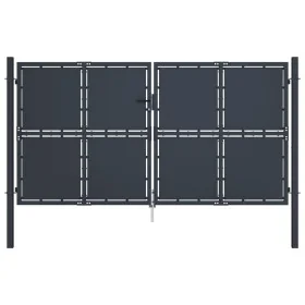 Anthracite grey steel garden gate 300x175 cm by , garden gates - Ref: Foro24-144527, Price: 600,52 €, Discount: %