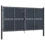 Anthrazitgraue Gartentür aus Stahl 300x175 cm von , Gartentore - Ref: Foro24-144527, Preis: 600,52 €, Rabatt: %