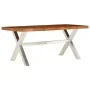 Mesa de comedor de madera maciza 180x90x76 cm de , Mesas de cocina y de comedor - Ref: Foro24-245639, Precio: 365,52 €, Descu...