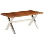 Mesa de comedor de madera maciza 180x90x76 cm de , Mesas de cocina y de comedor - Ref: Foro24-245639, Precio: 365,52 €, Descu...