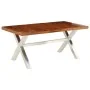 Mesa de comedor de madera maciza 180x90x76 cm de , Mesas de cocina y de comedor - Ref: Foro24-245639, Precio: 365,52 €, Descu...
