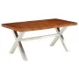 Mesa de comedor de madera maciza 180x90x76 cm de , Mesas de cocina y de comedor - Ref: Foro24-245639, Precio: 365,52 €, Descu...
