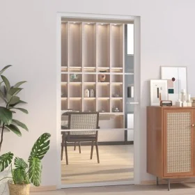 Interior door with EGS glass and white aluminum 102.5x201.5 cm by , Doors for the home - Ref: Foro24-350571, Price: 229,33 €,...
